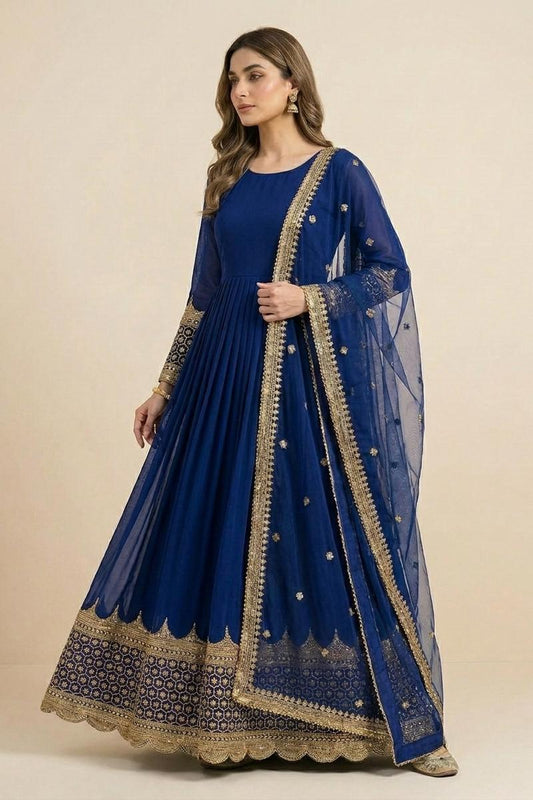 Sequence_Embroidered_Flare_Maxi_Blue