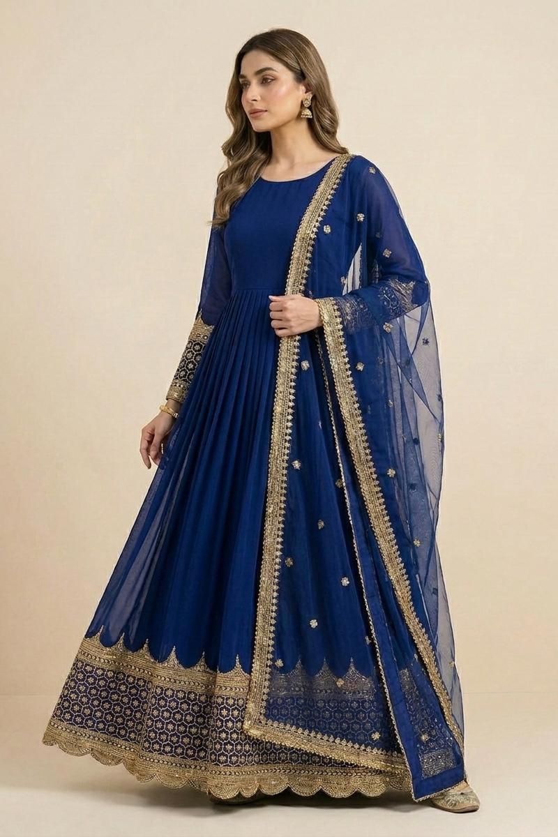 Sequence_Embroidered_Flare_Maxi_Blue
